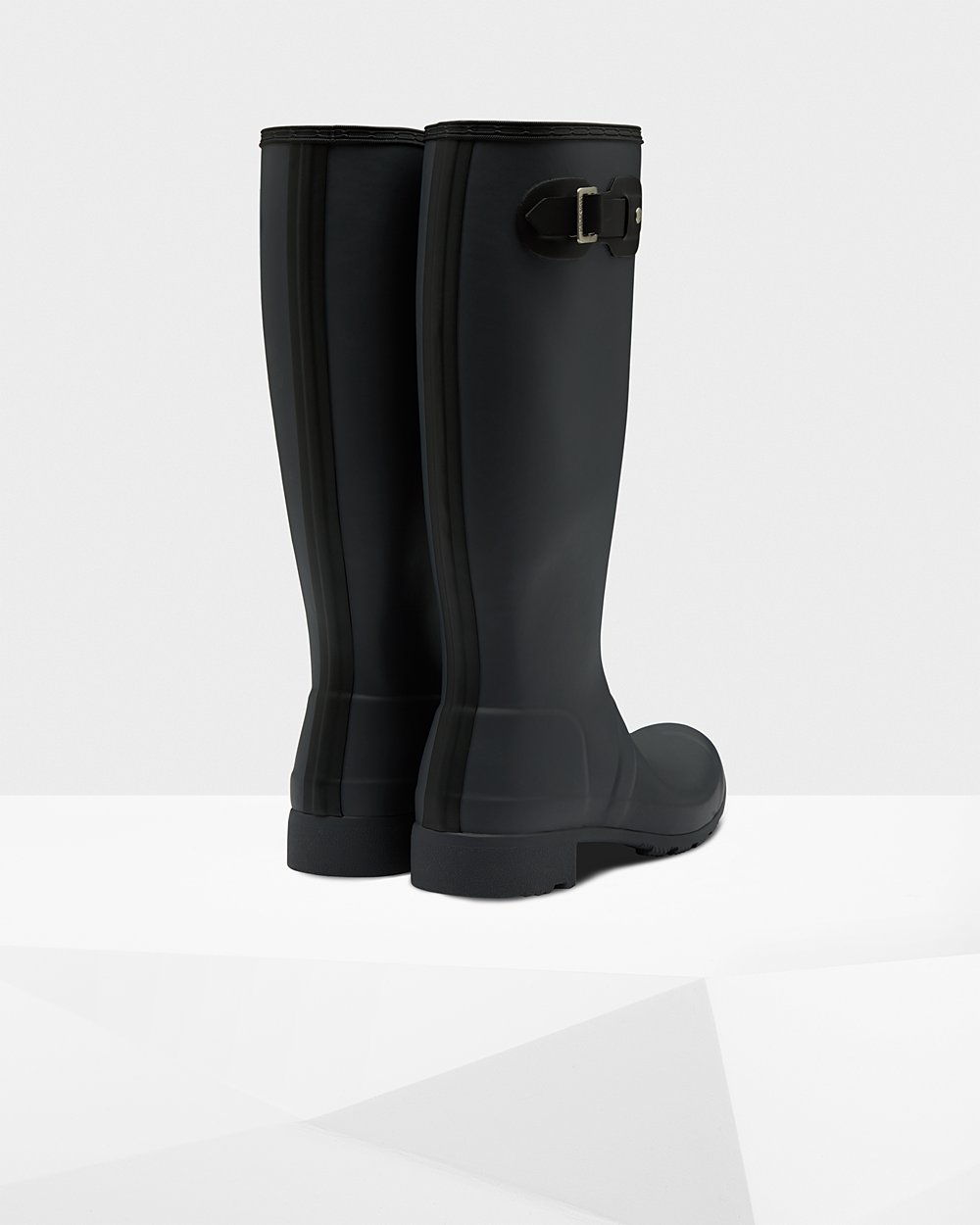 Bottes Hautes de Pluie Hunter Original Tour Foldable Femme Noir LYHTEJP-62